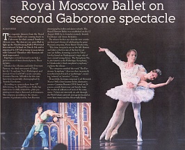 Royal Moscow Ballet on second Gaborone spectacle Royal Moscow Ballet on second Gaborone spectacle